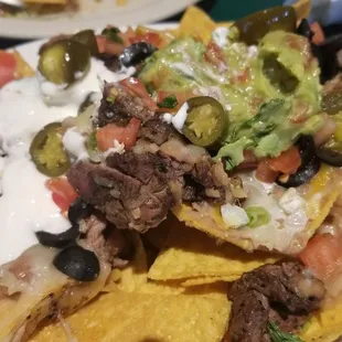 Steak nachos