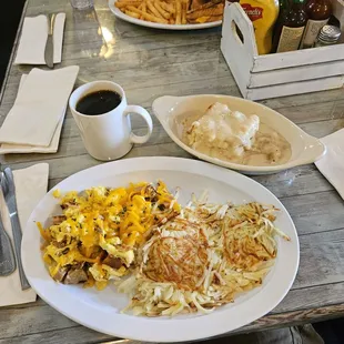 Meat Lovers Scramble! Sooo much food!