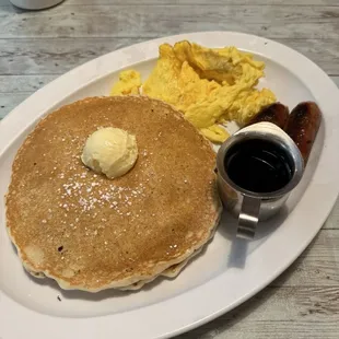 Pancakes and sausage