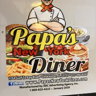Menu cover