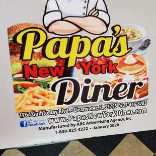 Logo on table
