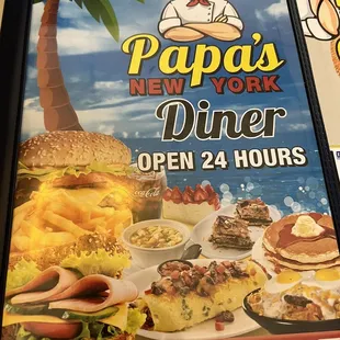 Table menu