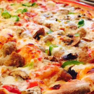 Hubby LOVED the Sausage with fresh mushroom &amp; bell pepper YUM! :)'