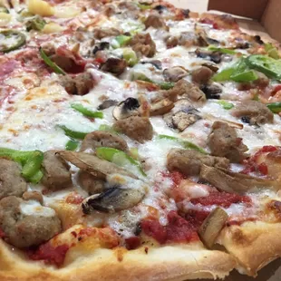 Sausage bell pepper &amp; mushroom is YUM! :)...