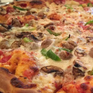 Half sausage mushroom &amp; bell-pepper...