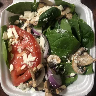 Greek Spinach Salad