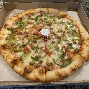 a pizza in a box