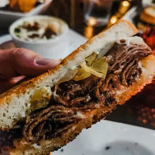 Ultimate pit beef sandwich
