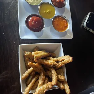 Fried green beans