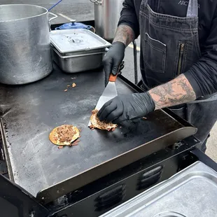 Cooked up and ready to garnish!