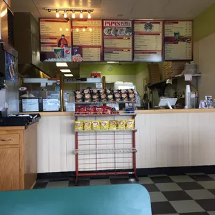 the interior of a restaurant