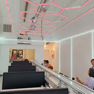 Inside the restaurant. New look.