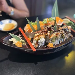 Kamikaze Roll and Dragon Roll