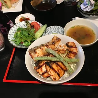 Teriyaki Salmon Don