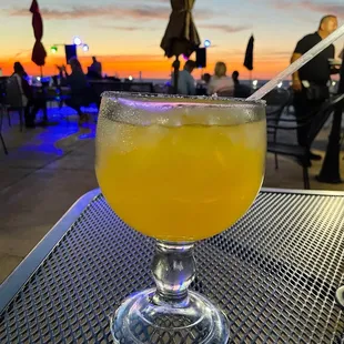 Texas Margarita! So good! Always great sunsets on the patio as well!