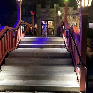 The boys loved that it looked like a castle from the outside