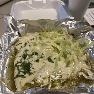 Enchiladas Verde