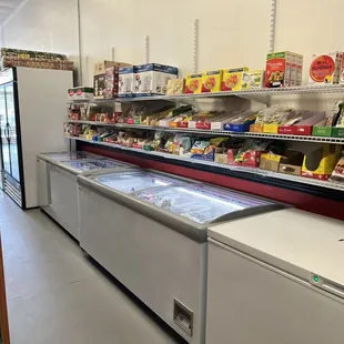 a refrigerator and freezer