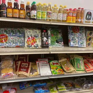 a variety of food items