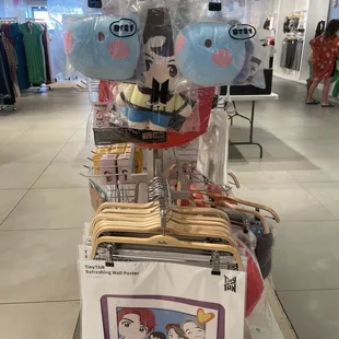 BT21 and Tiny Tan merchandise
