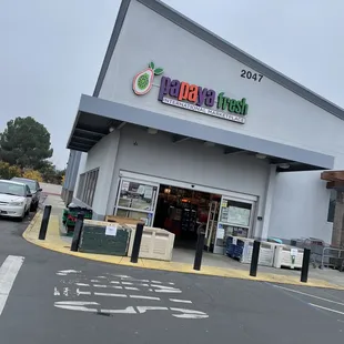 outside