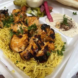 Chicken Shish Kabab Plate