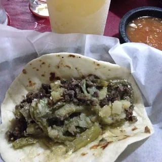 Carne Guisada Taco