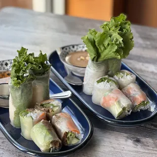 Shrimp Noodle Rolls &amp; Lemongrass Pork Noodle Rolls