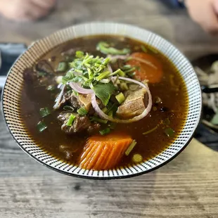 Steak Beef Stew and Oxtail Rice Noodle Soup, so good for the cold weather.