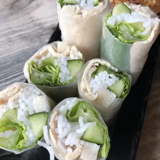 Chicken Basil Noodle Rolls