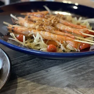 Grilled Prawns Papaya Salad