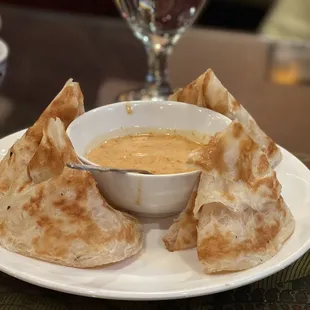Roti with Curry Sauce