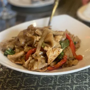 a plate of food on a table