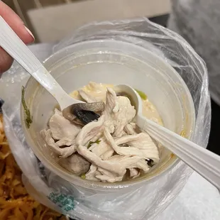 Tom Kha CHICKEN and mushroom $15 (&quot;seafood&quot;)