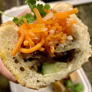 5. Lemongrass Beef Banh Mi