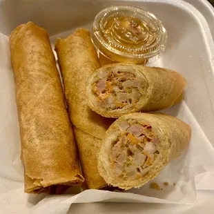 Shrimp &amp; Pork Spring Rolls