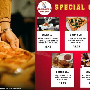 Special Combo Menu