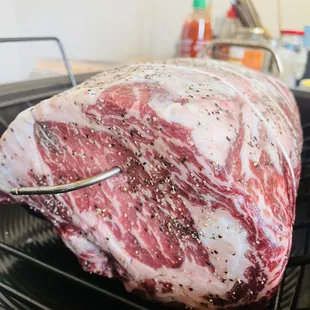 30 day aged prime rib - oven ready.