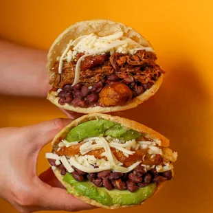 Veggie and Pabellon Arepa