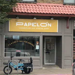 Bicycle parking out front