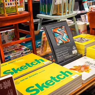 Our variety of sketchbooks are uber popular with all ages.