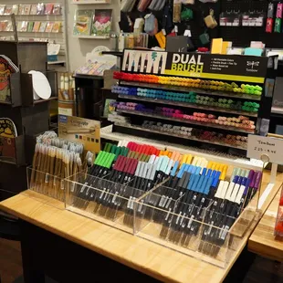 We carry every single color of Tombow dual bursh pen markers, all 108 colors in sets or in open stock.