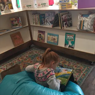 Even a reading spot for your little ones