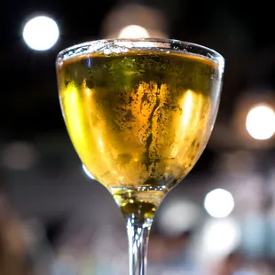 The peat &amp; pear: Laphroaig, pear liqueur, amaro del capo.