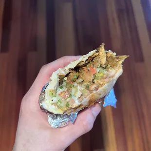 Al Pastor Super Burrito (no cheese)