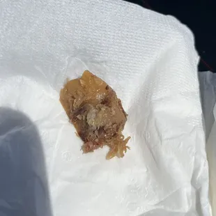 Caution.. bone in the carnitas