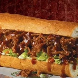 Our Popular BBQ Rib Eye Sandwich.