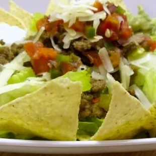 Tortilla chips taco salad  - Monday lunch special.