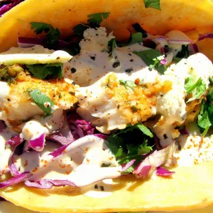 delicious fish taco..