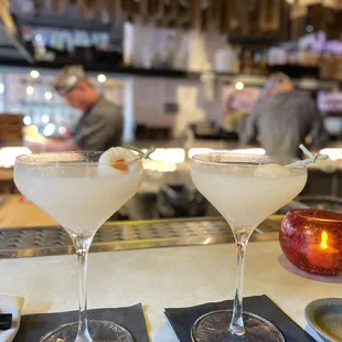 Lychee martinis